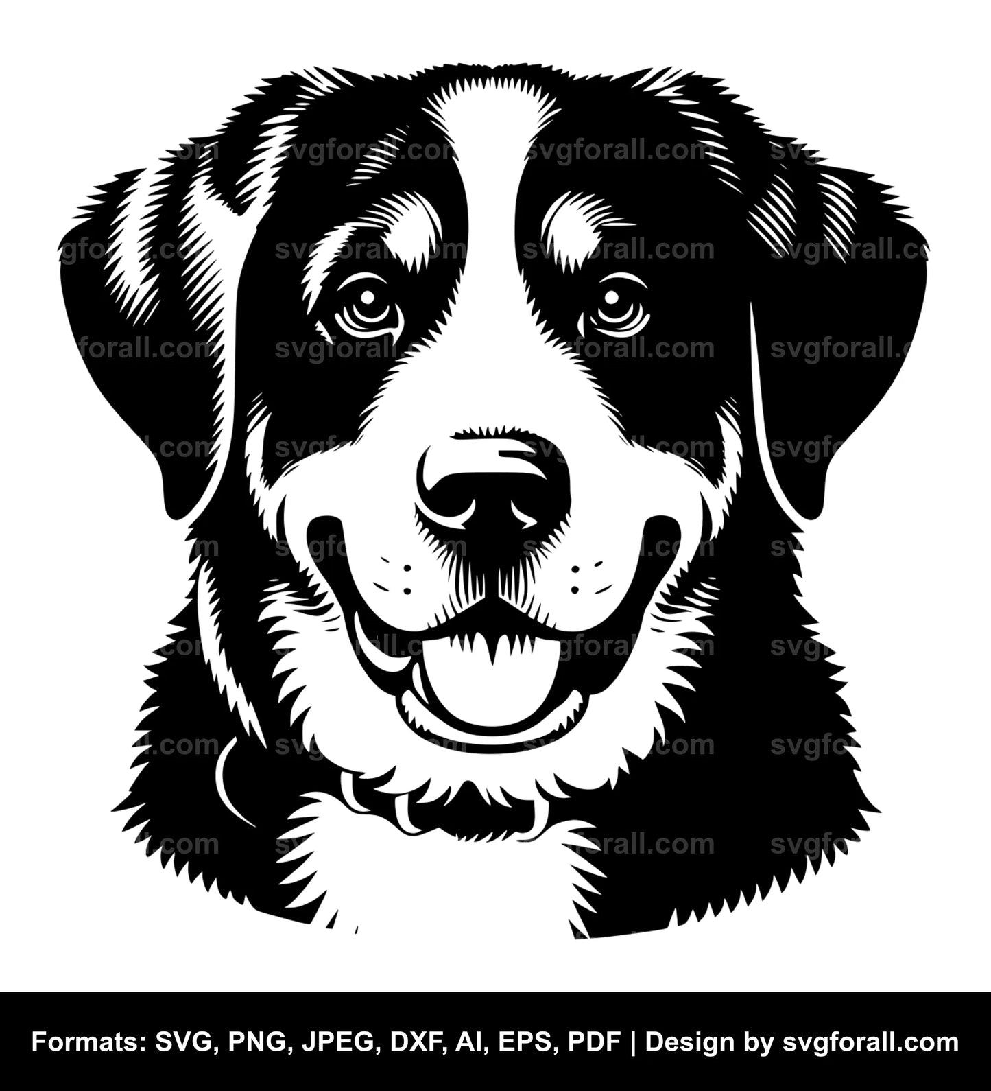 Greater Swiss Mountain Dog Vector SVG