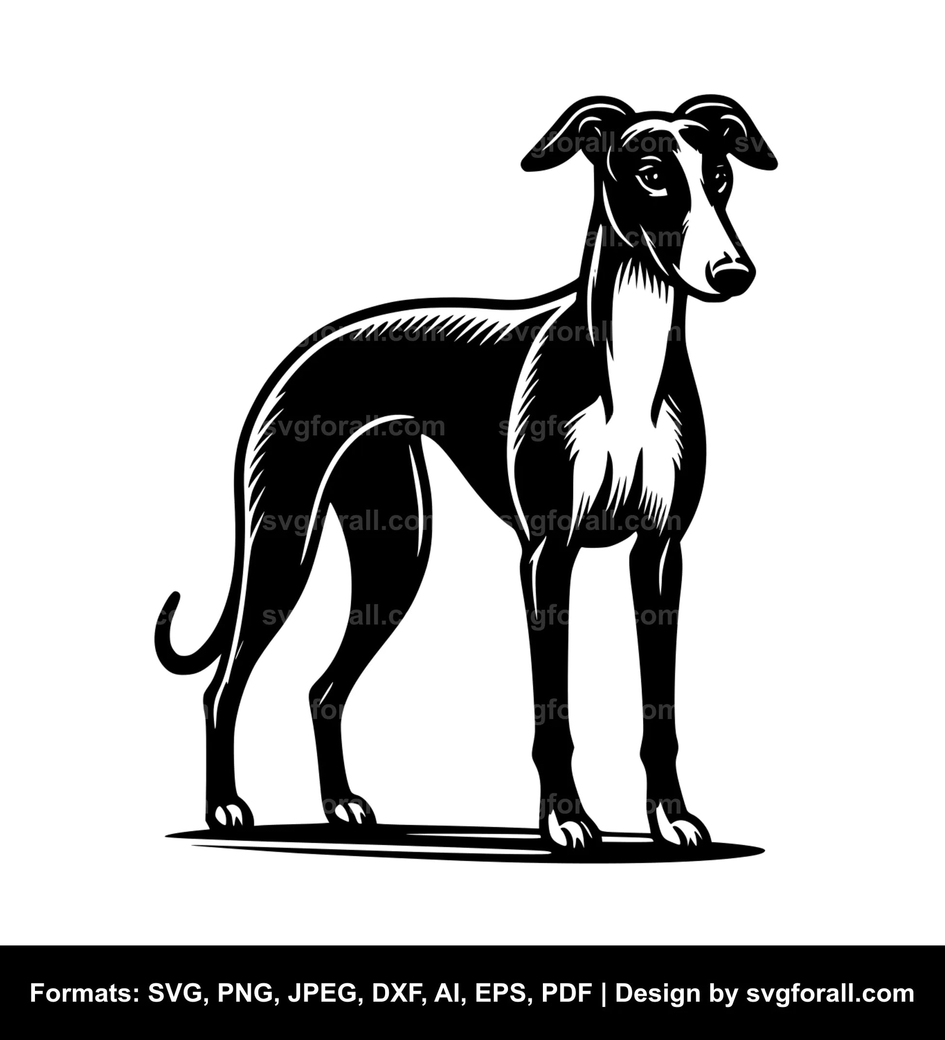 Greyhound Dog Cricut SVG