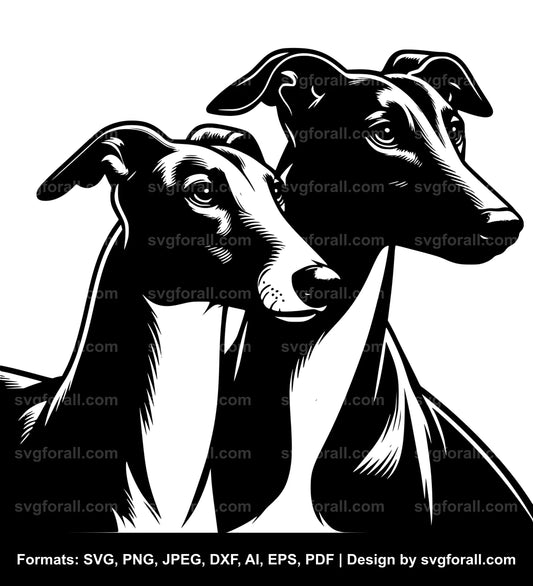 Greyhound Dog SVG Vector