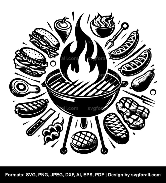 Grilling SVG