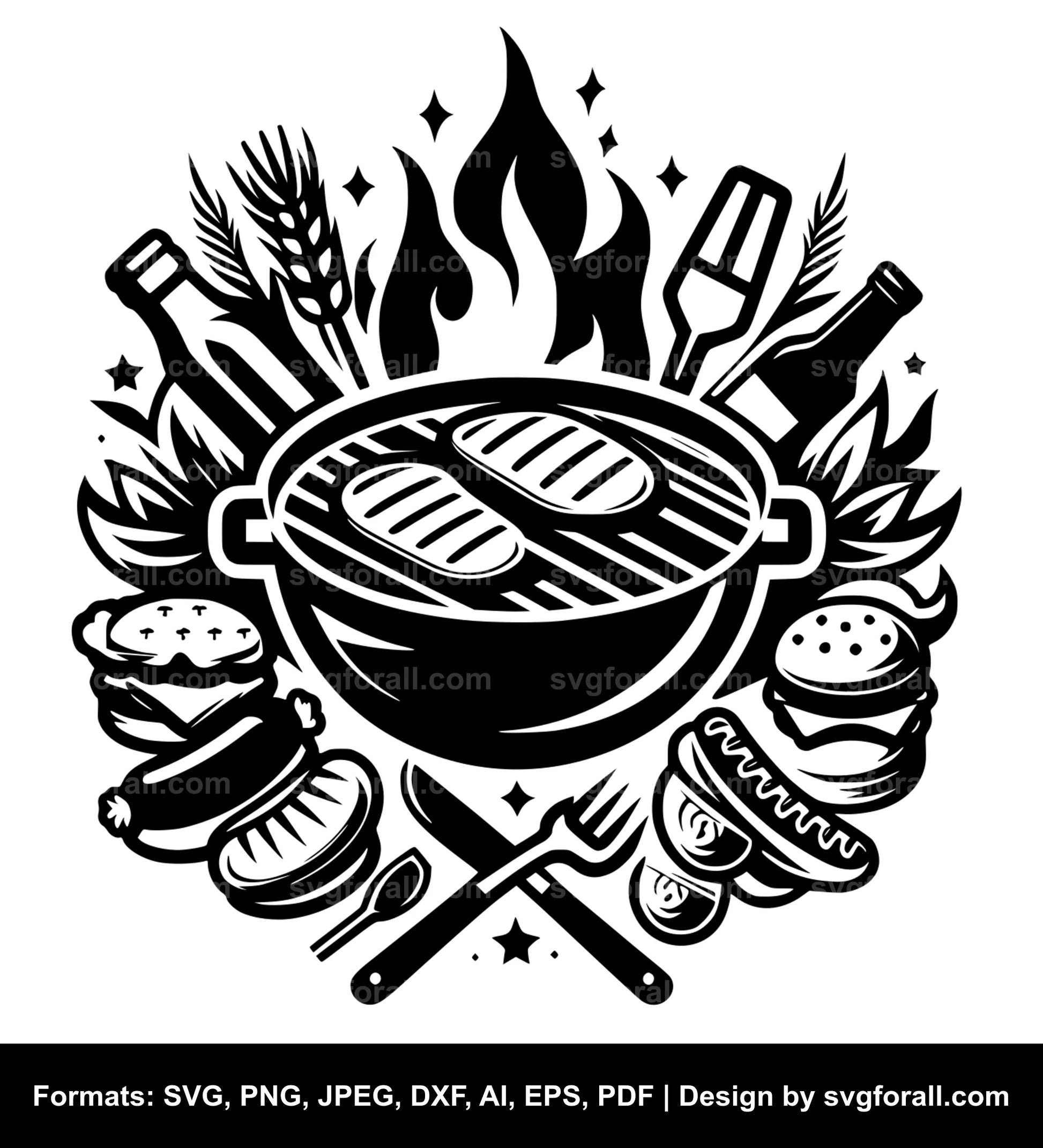 Grilling SVG PNG