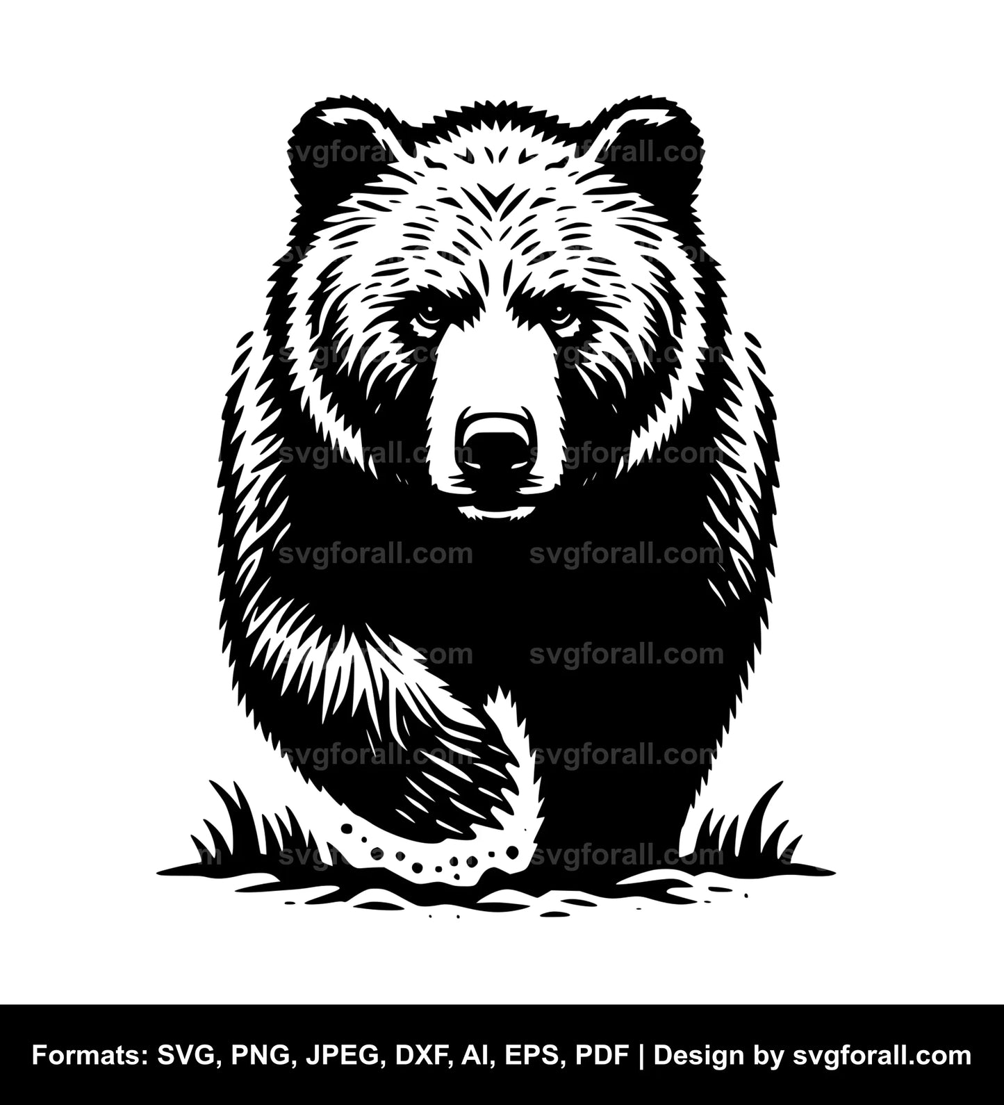 Grizzly Bear Cricut SVG