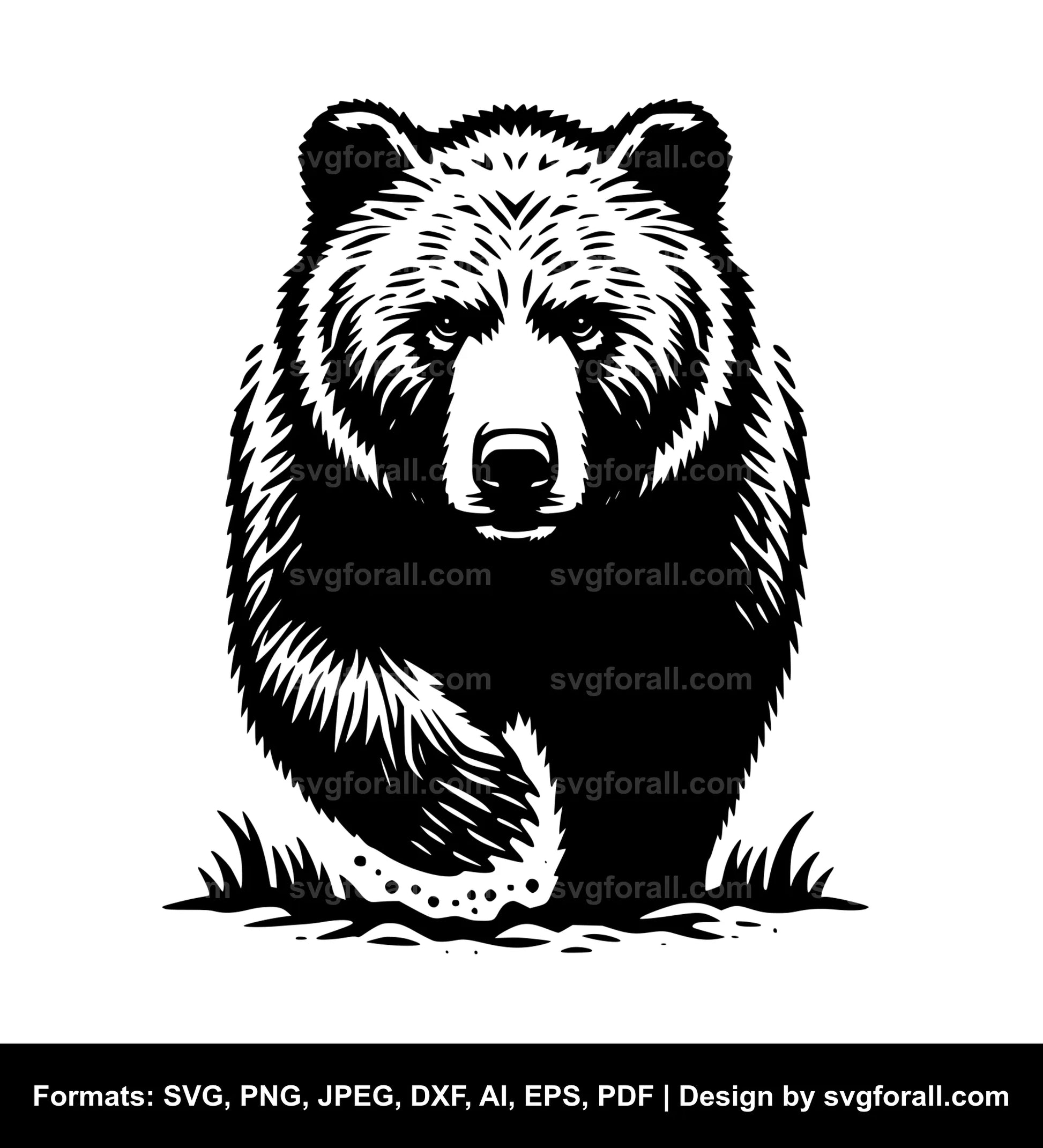 Grizzly Bear Cricut SVG