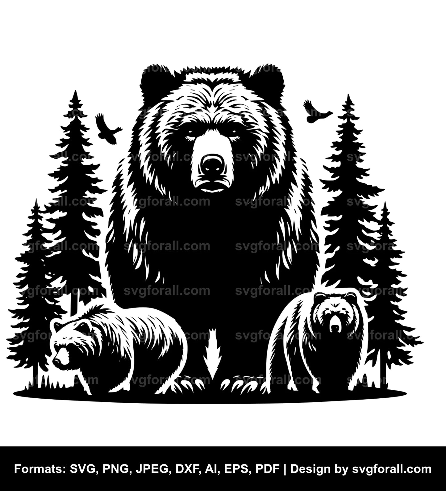 Grizzly Bear SVG File