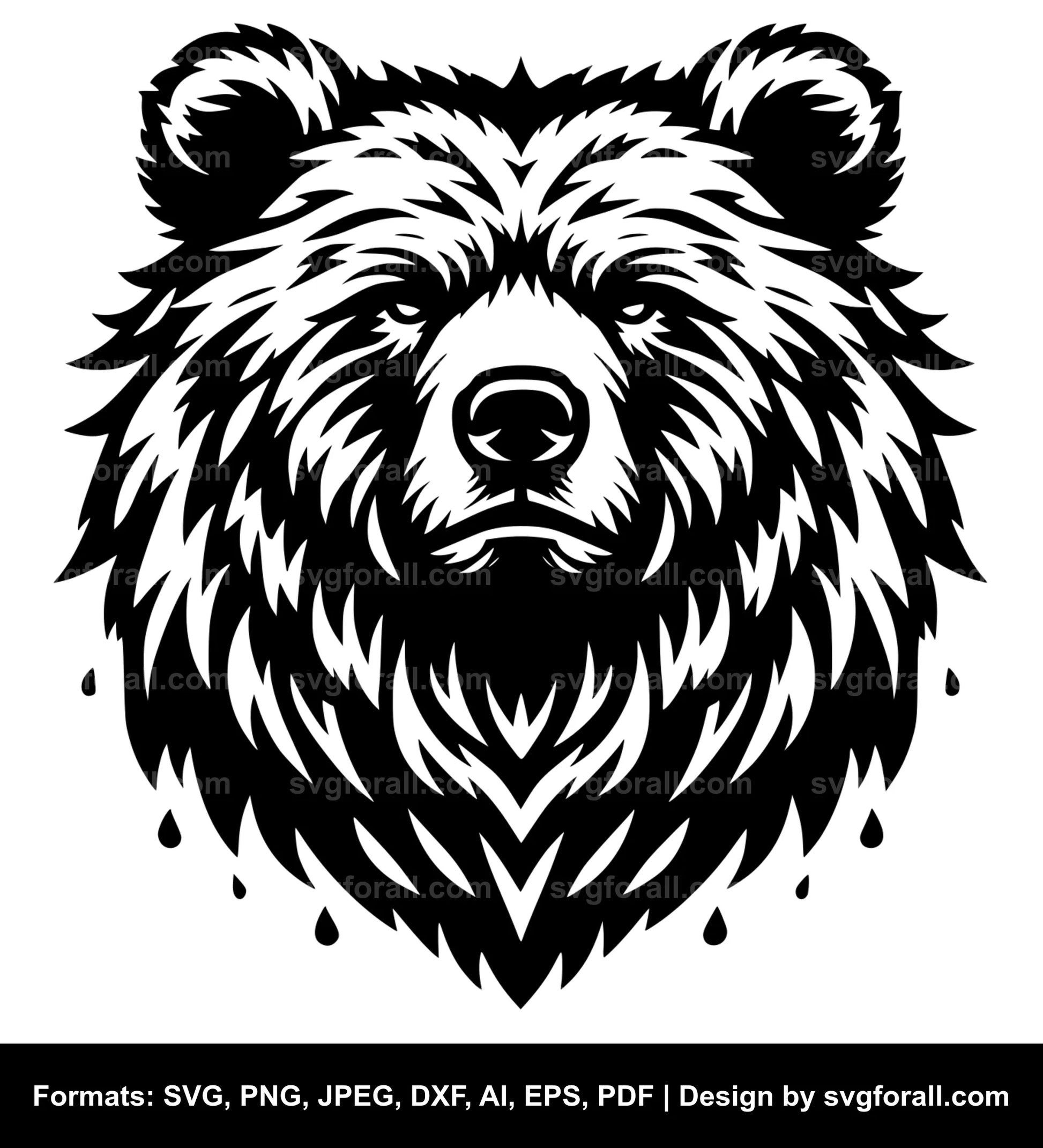 Grizzly Bear SVG PNG