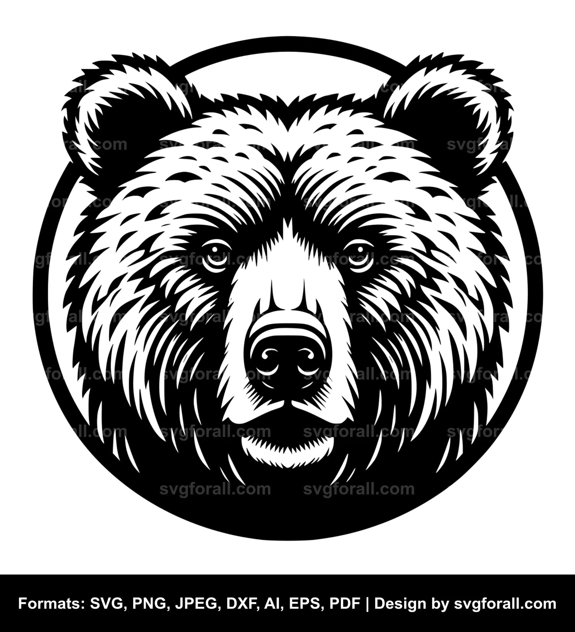 Grizzly Bear SVG Vector