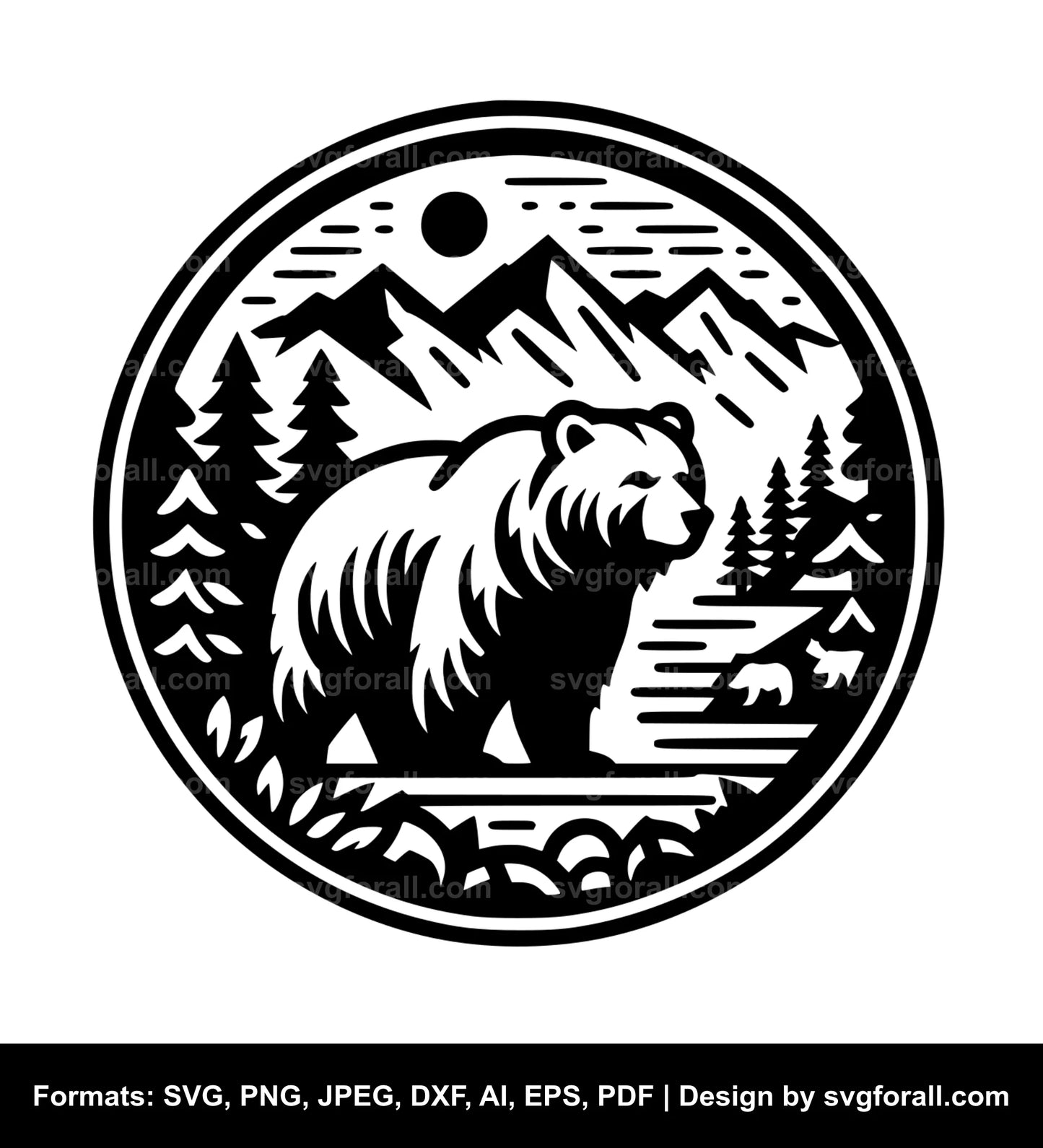 Grizzly SVG Clipart