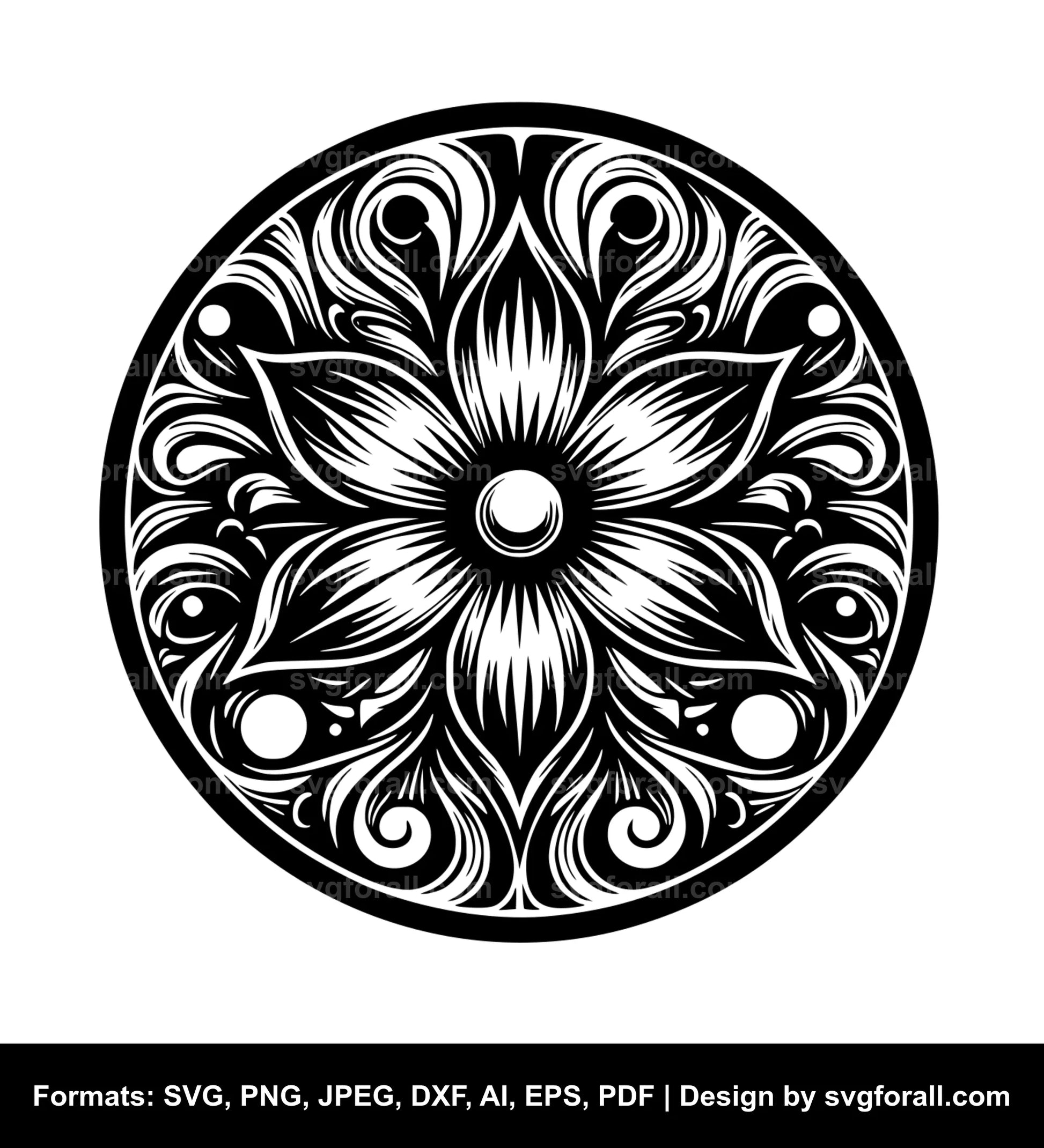 Groovy Flower Clipart SVG