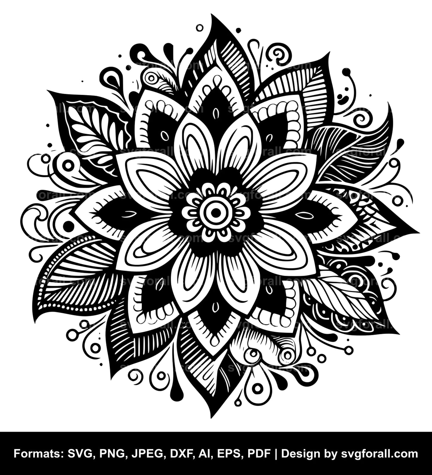 Groovy Flower SVG Cut File