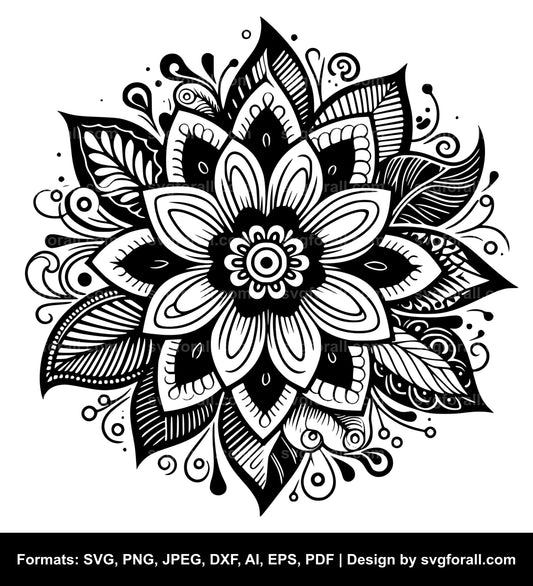 Groovy Flower SVG Cut File