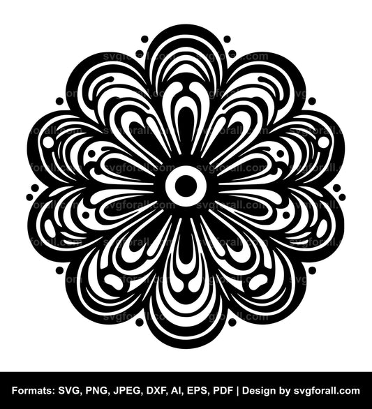 Groovy Flower SVG File