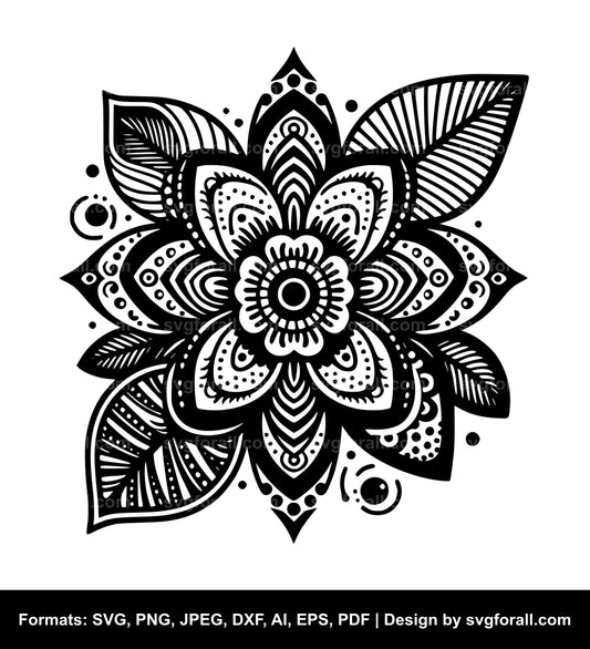 Groovy Flower SVG PNG