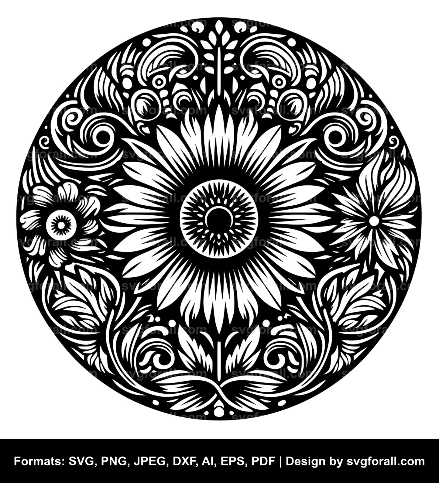 Groovy Flower Vector SVG