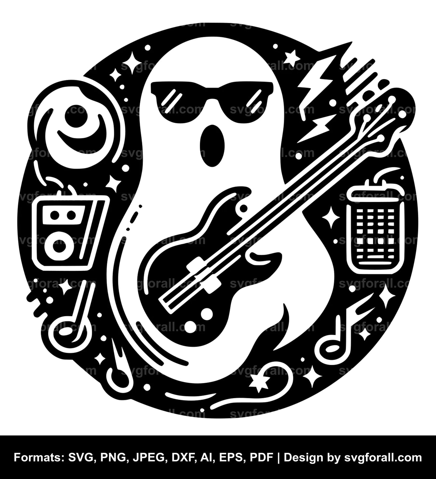 Groovy Ghost SVG