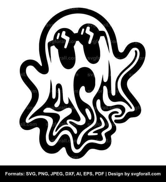 Groovy Ghost SVG PNG