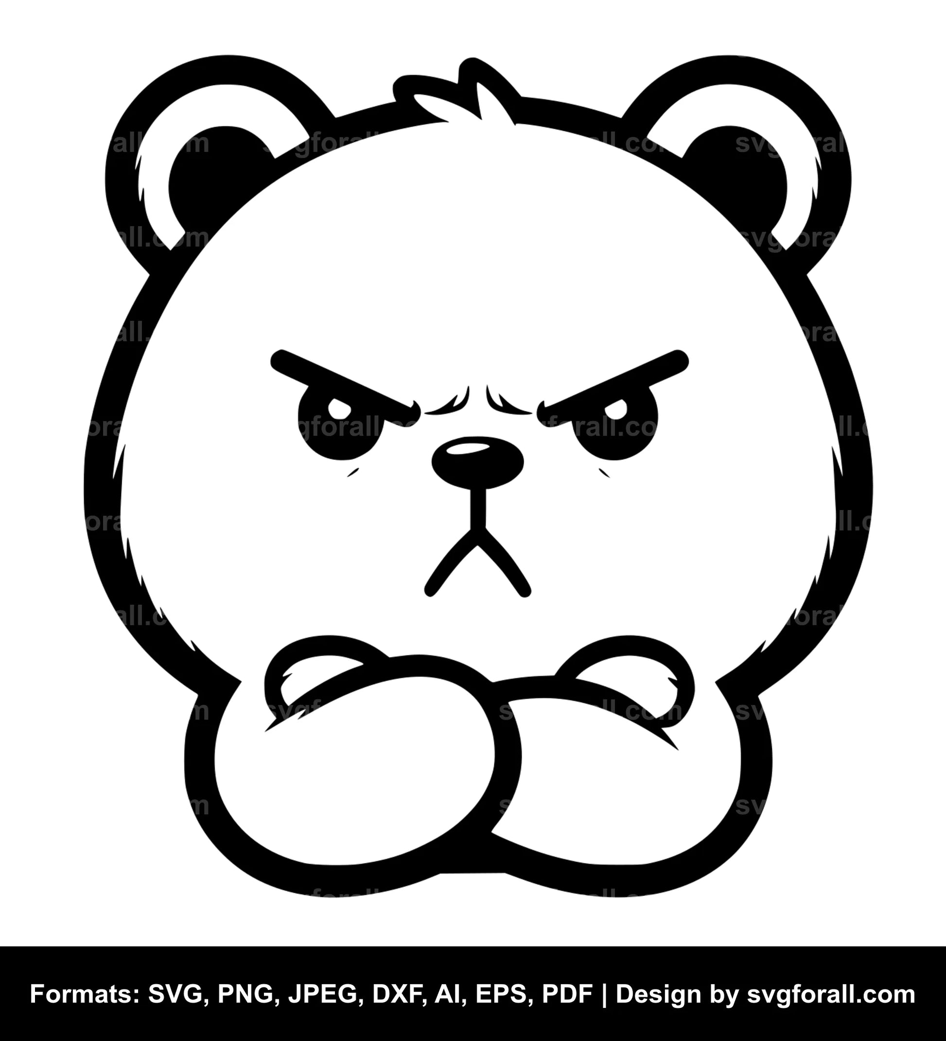 Grumpy Bear SVG File