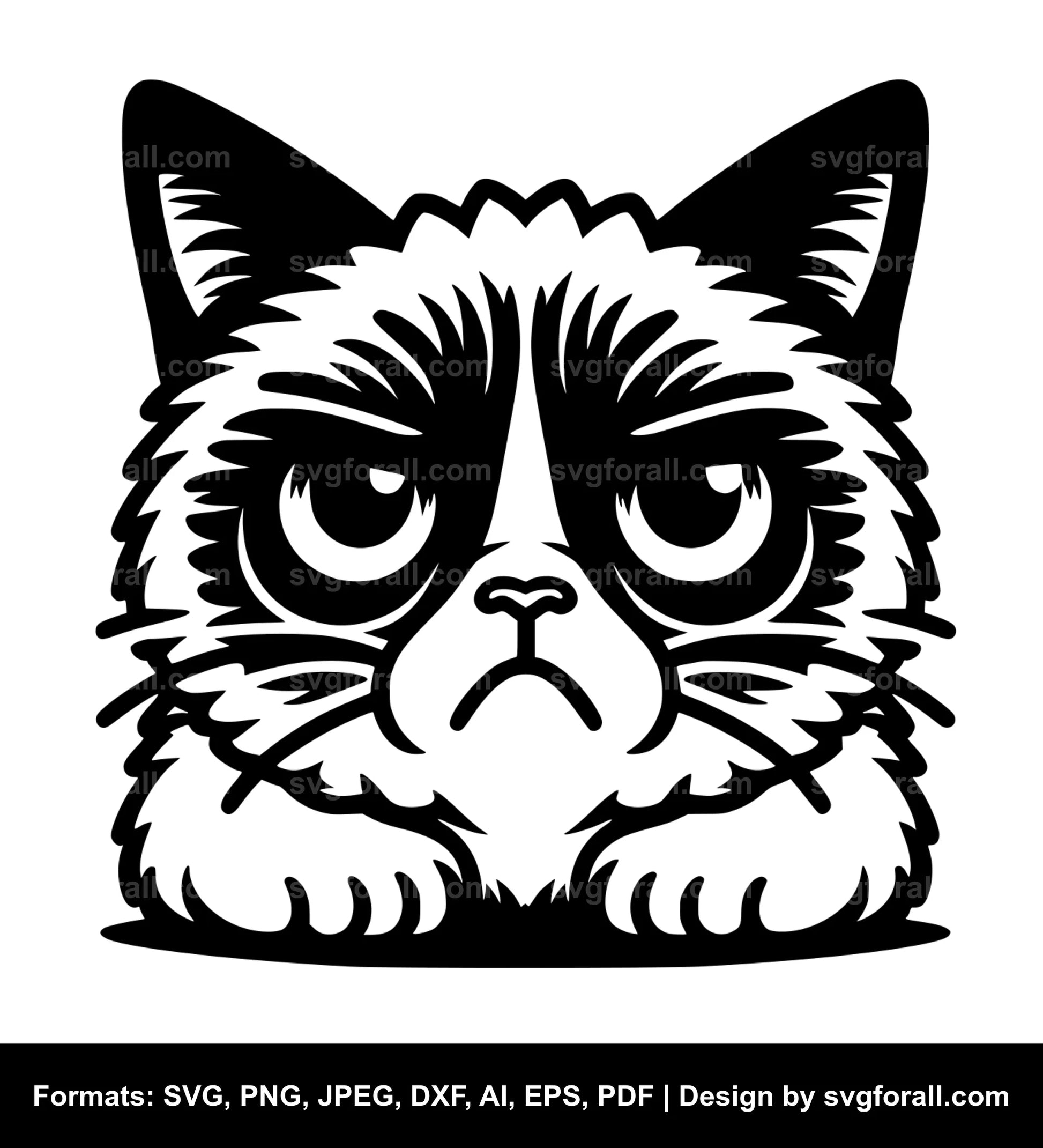 Grumpy Cat SVG File