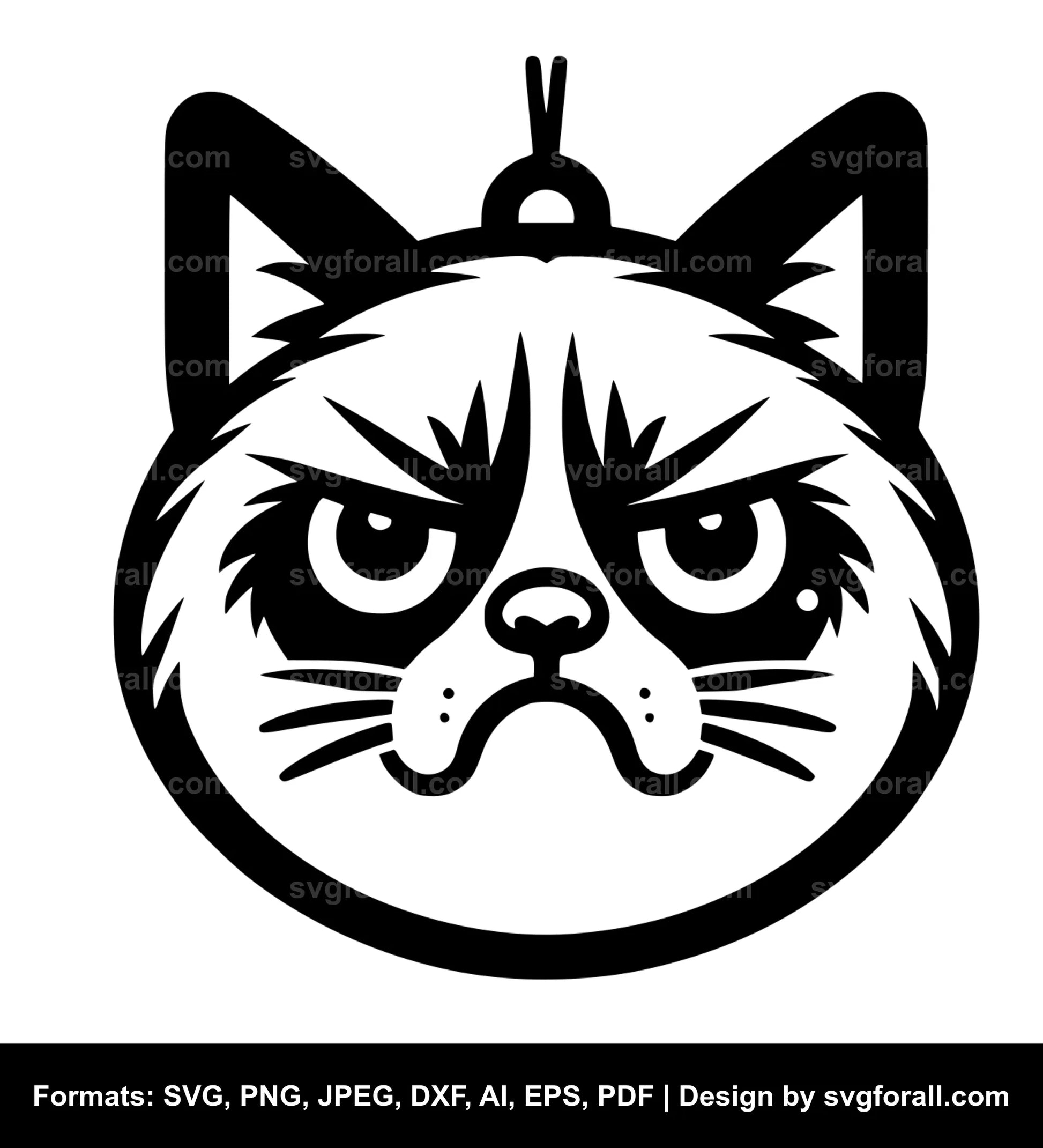 Grumpy Cat SVG Vector