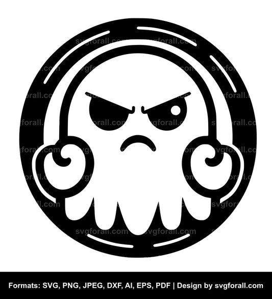 Grumpy Ghost Cricut SVG