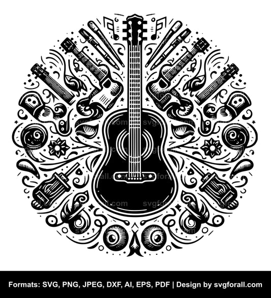 Guitar Clipart SVG