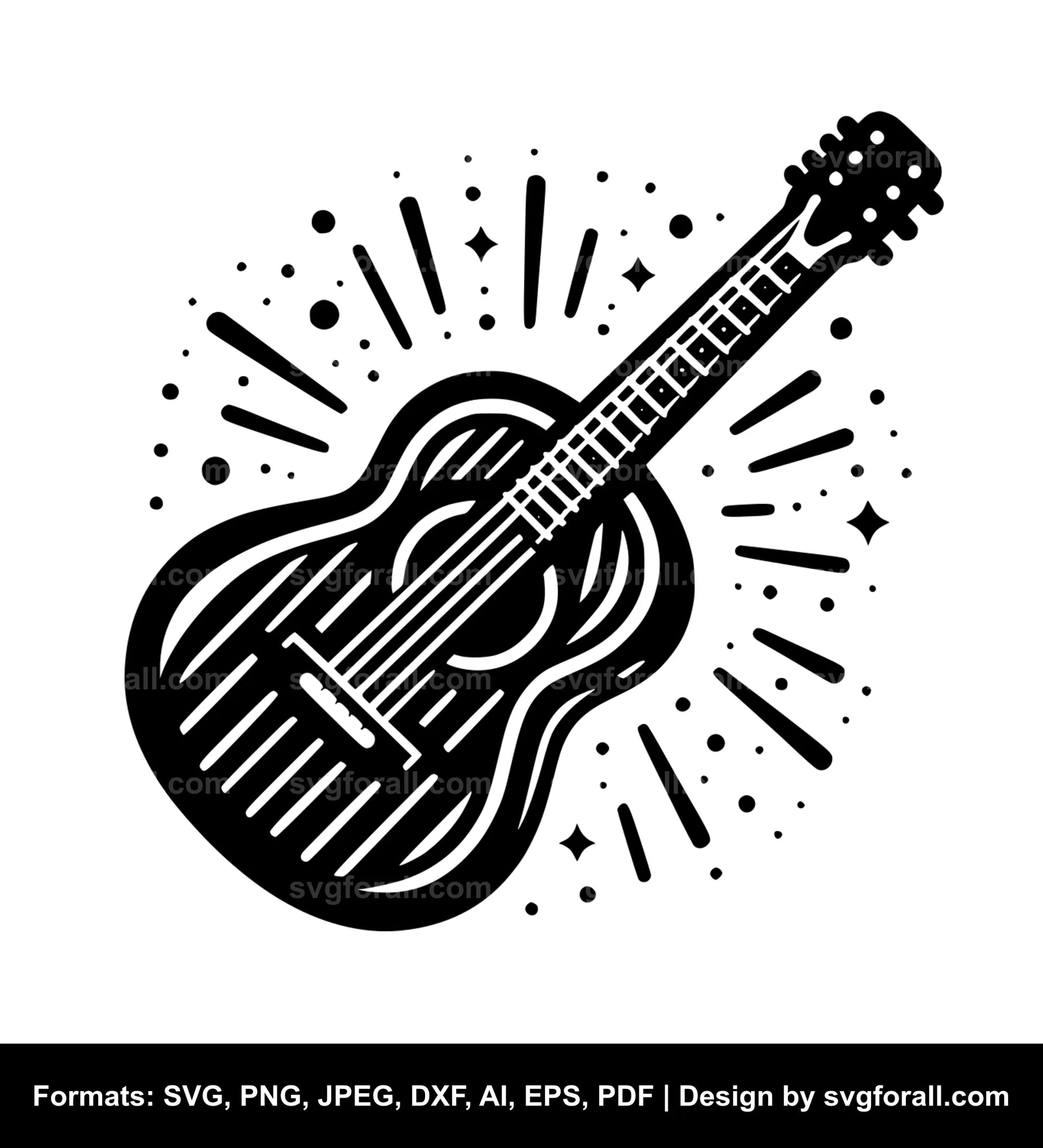 Guitar SVG For Cricut