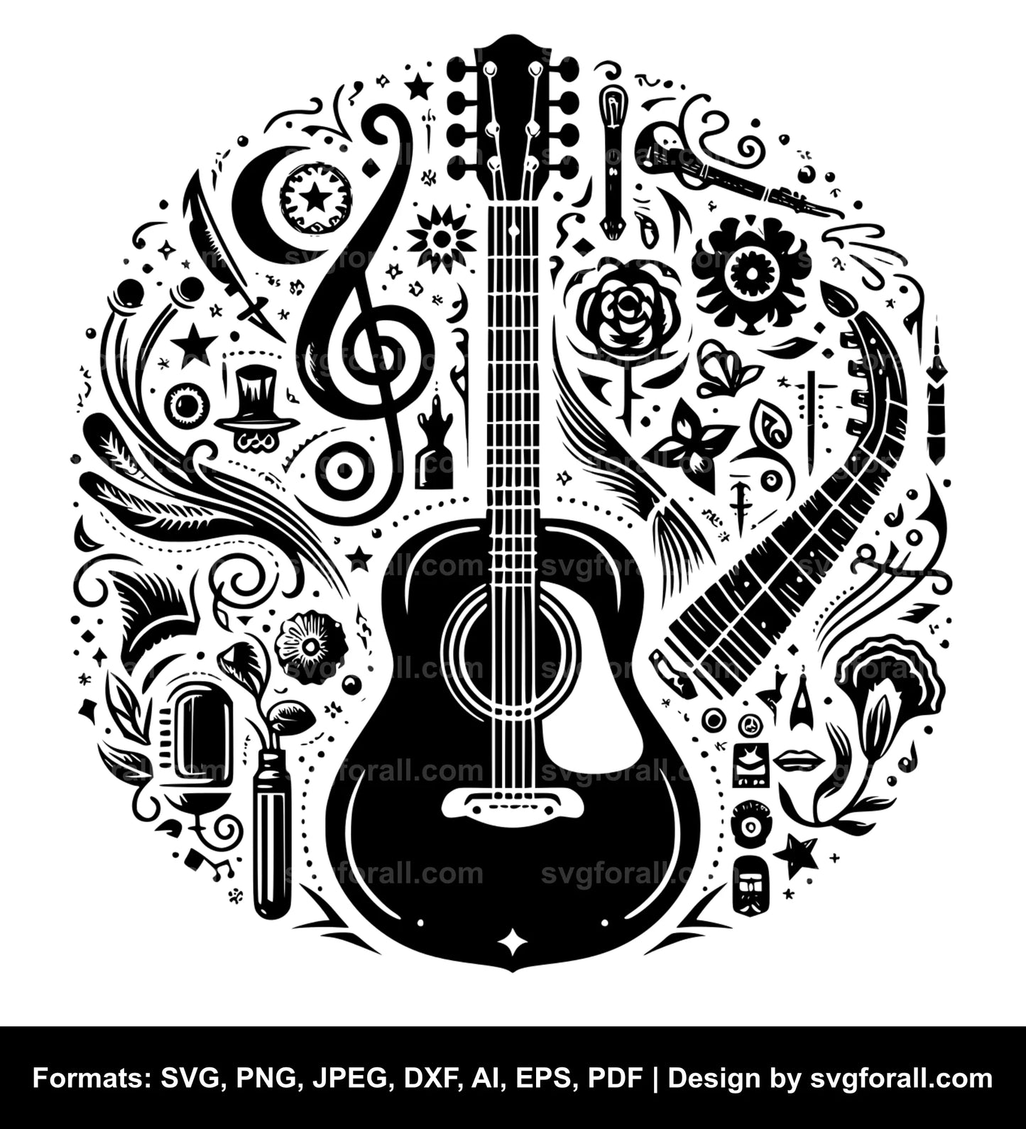 Guitar SVG Vector