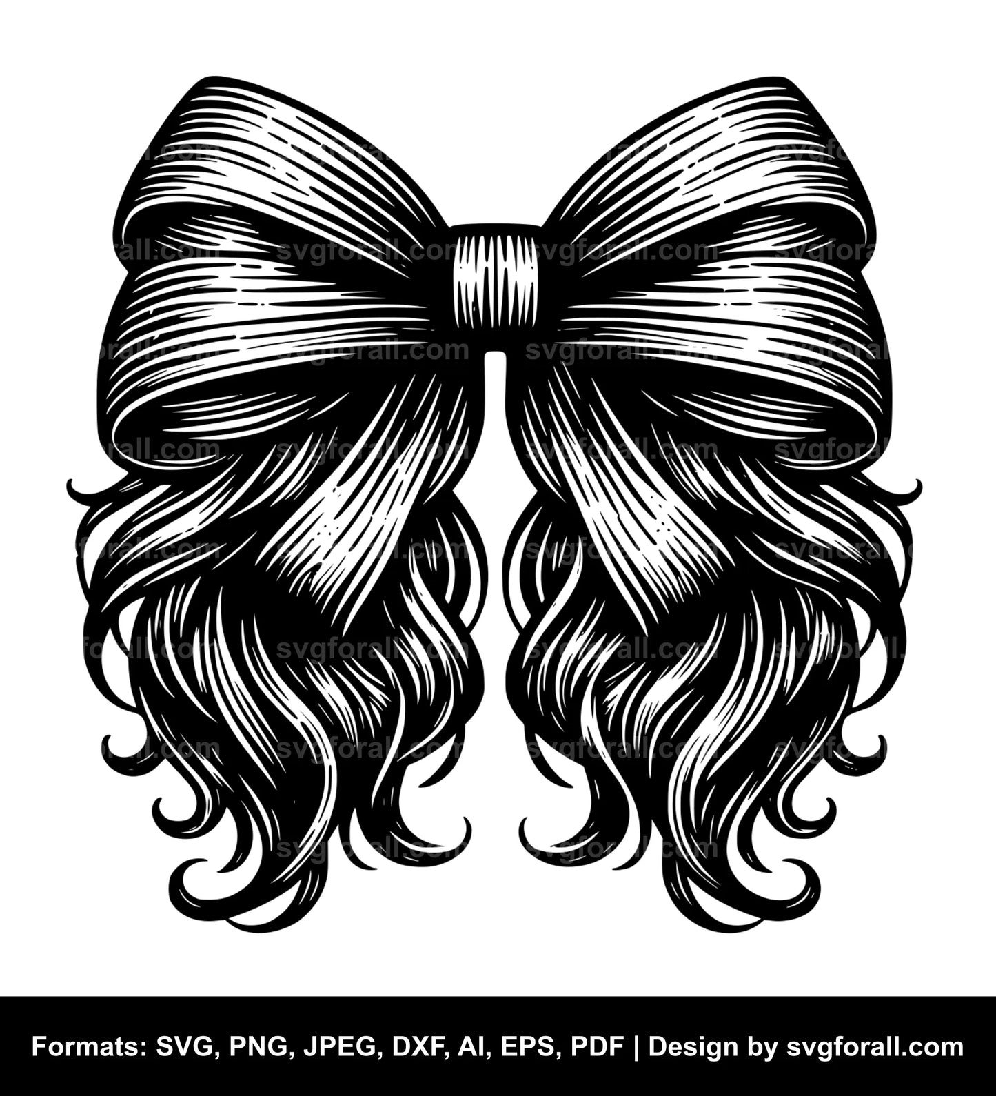 Hair Bow Cricut SVG