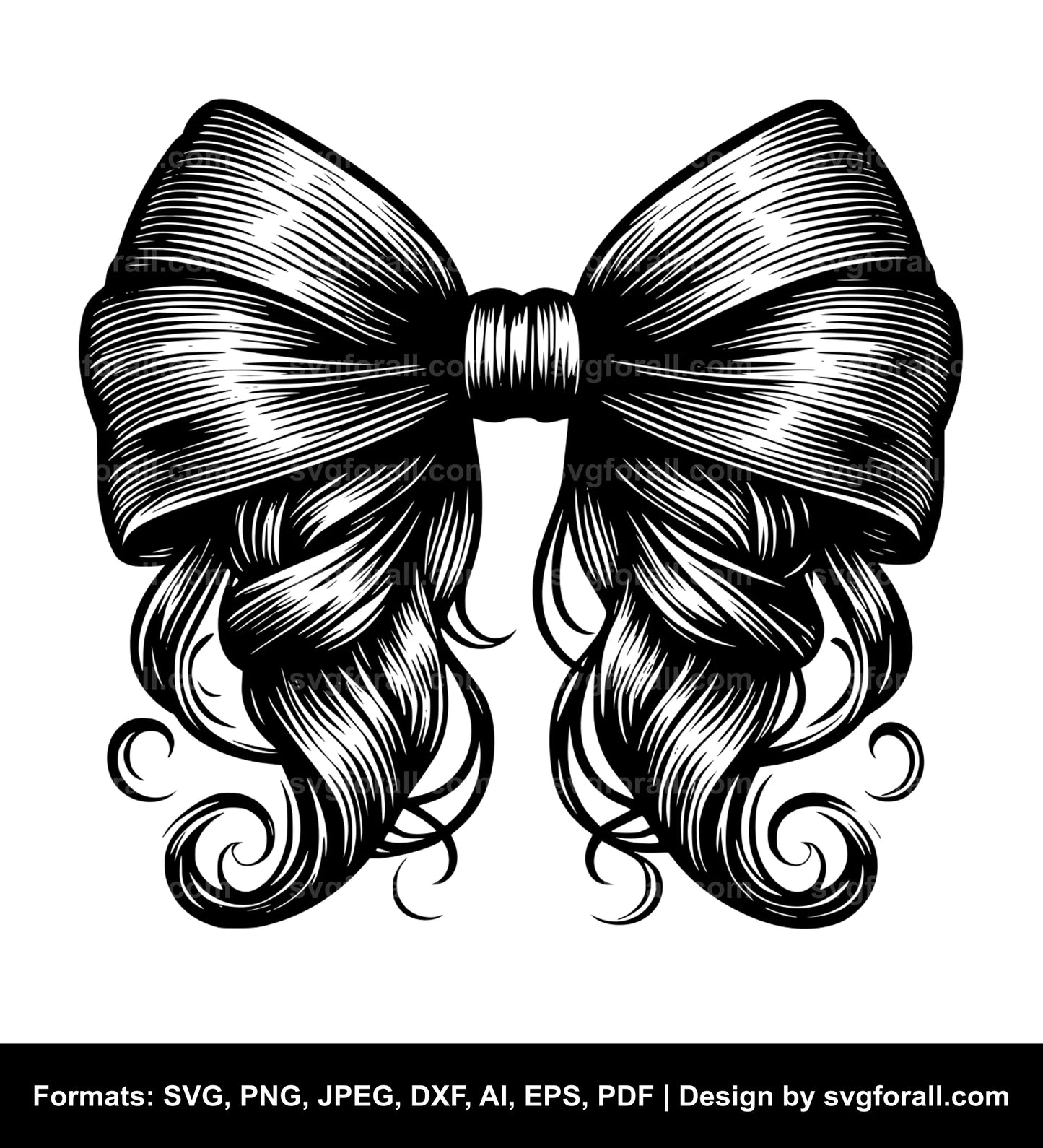 Hair Bow SVG Design