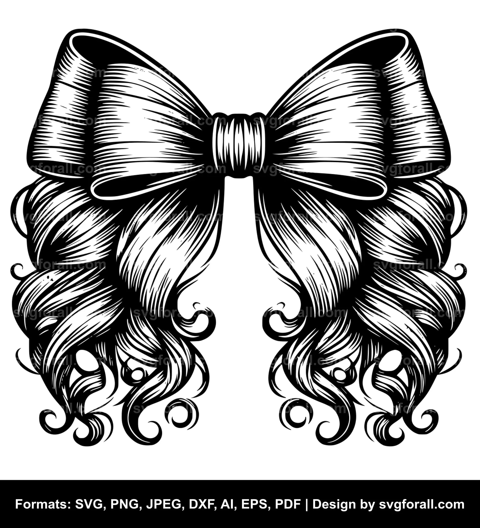 Hair Bow SVG PNG