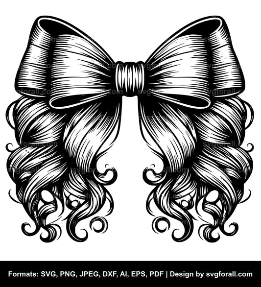 Hair Bow SVG PNG