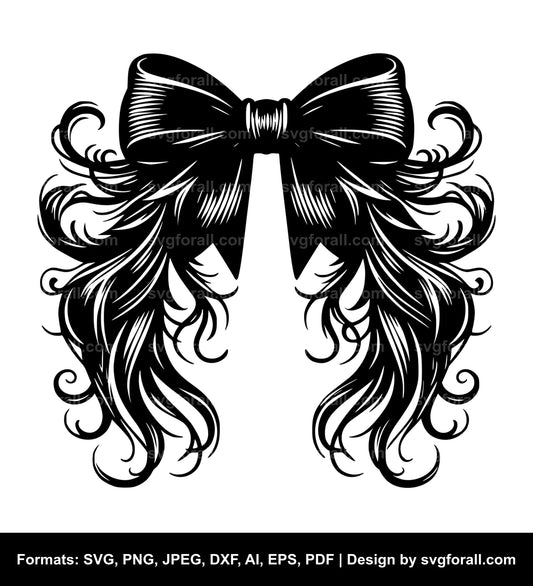 Hair Bow SVG Vector