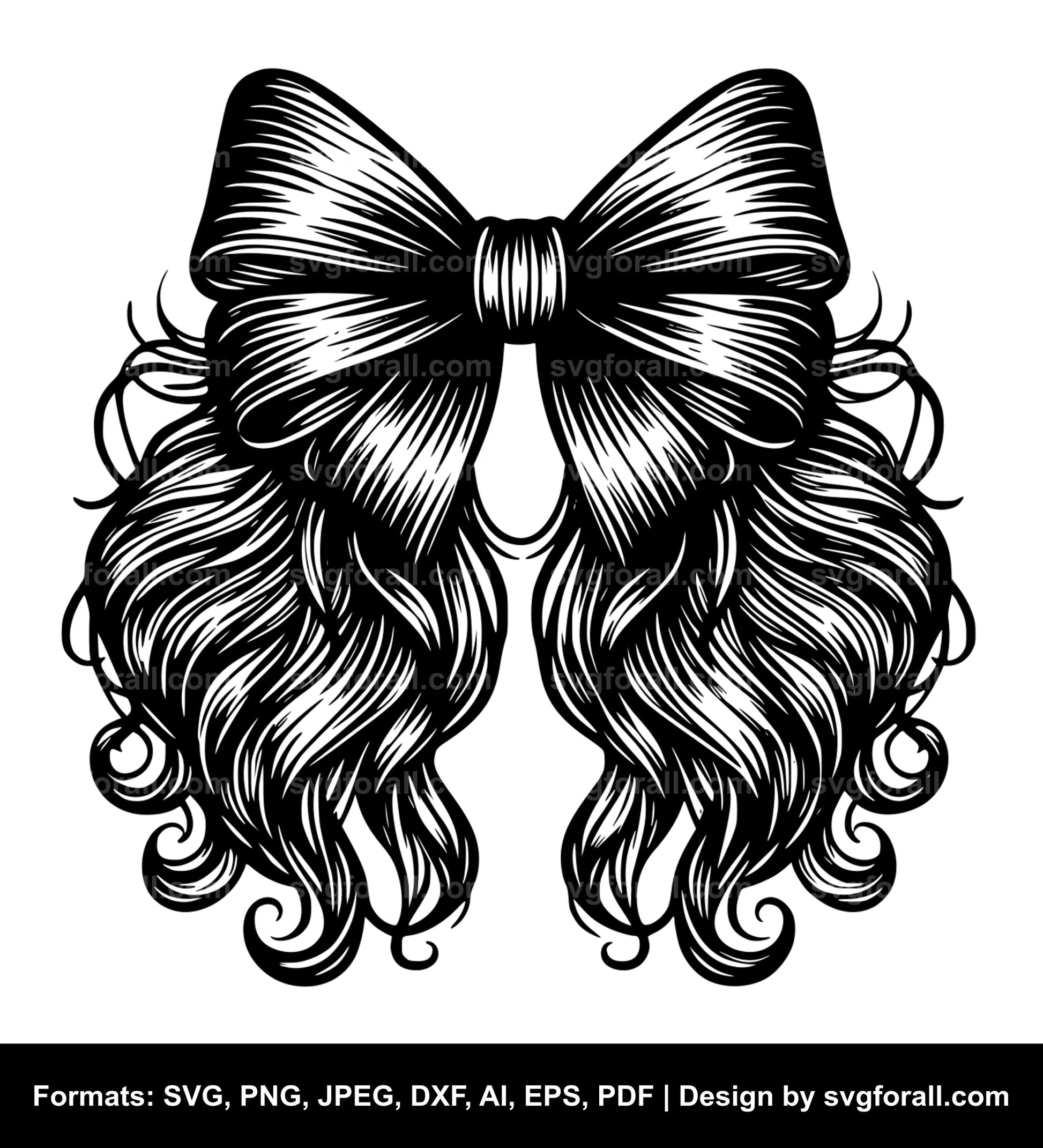 Hair Bow Vector SVG