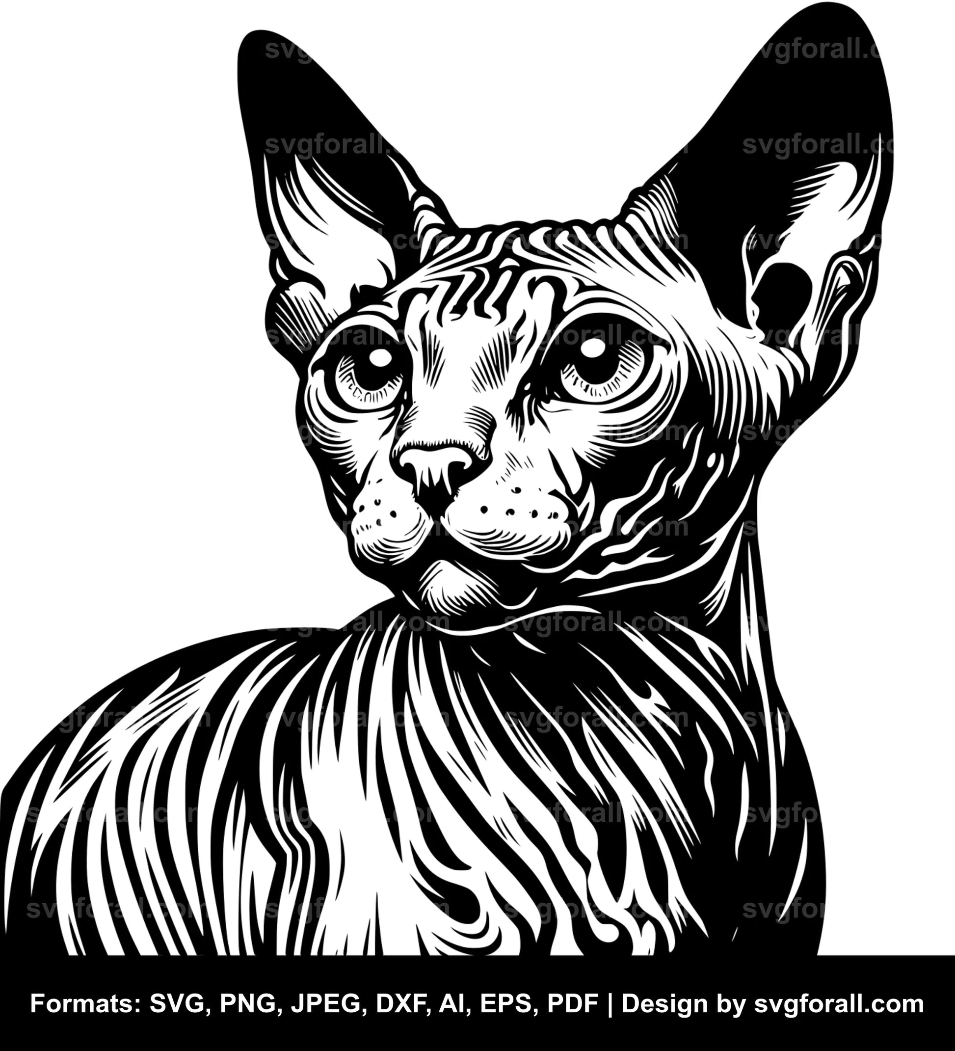 Hairless Cat SVG