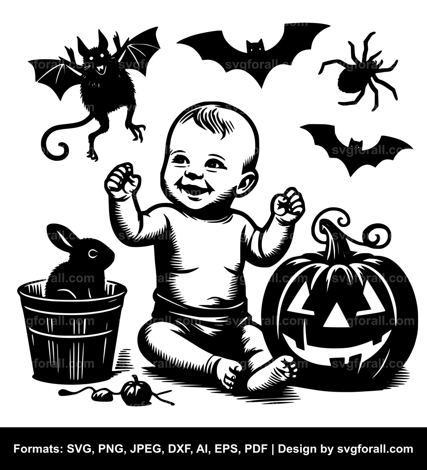 Halloween Baby SVG Vector