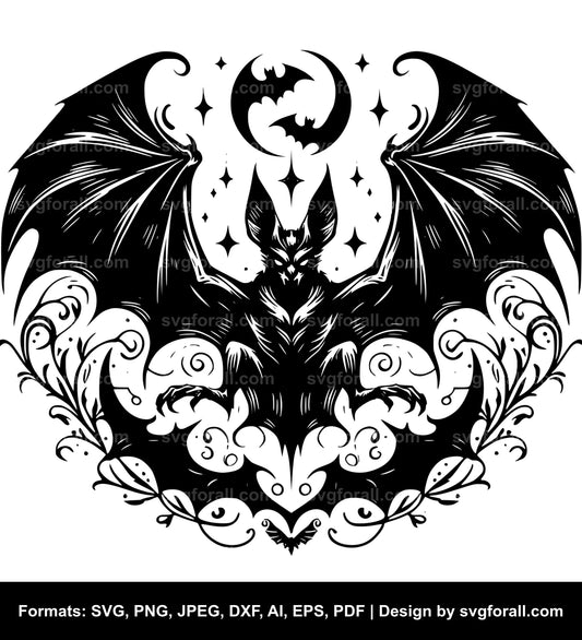 Halloween Bat SVG Clip Art