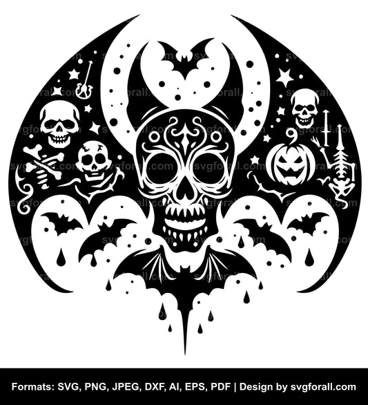 Halloween Bat SVG File