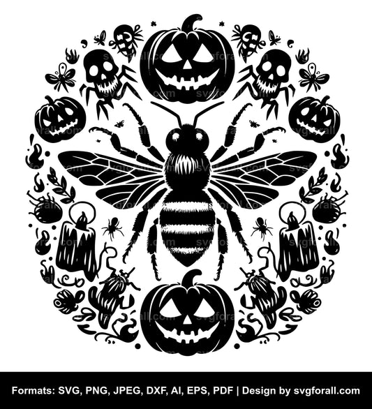 Halloween Bee SVG