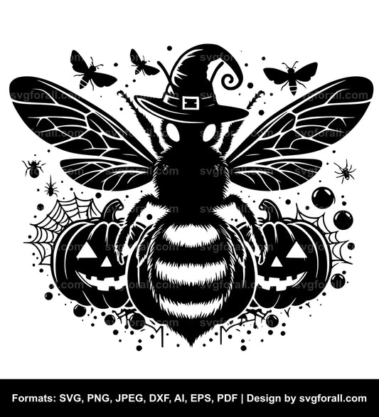 Halloween Bee SVG PNG