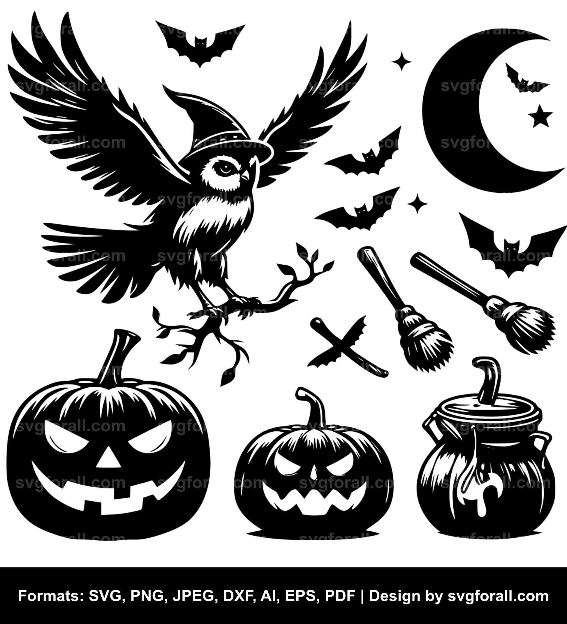 Halloween Bird SVG