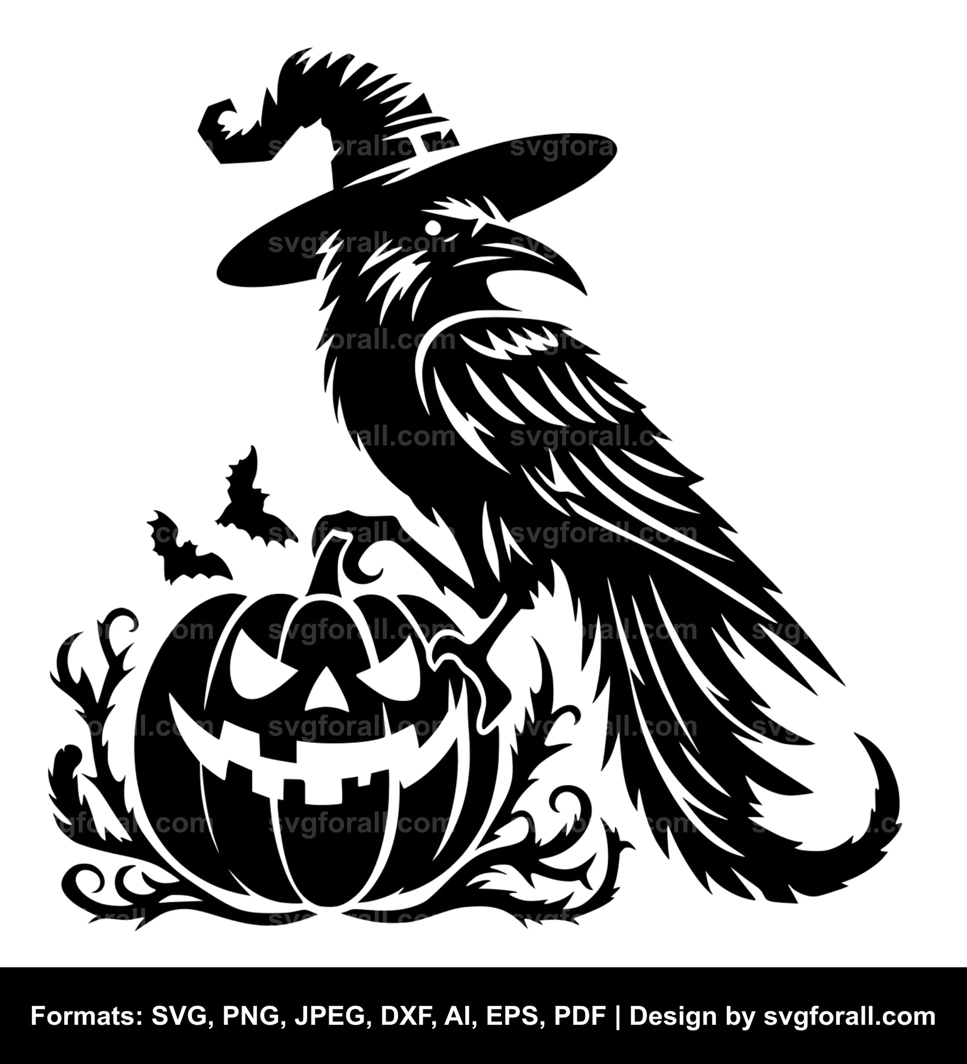 Halloween Bird SVG Vector