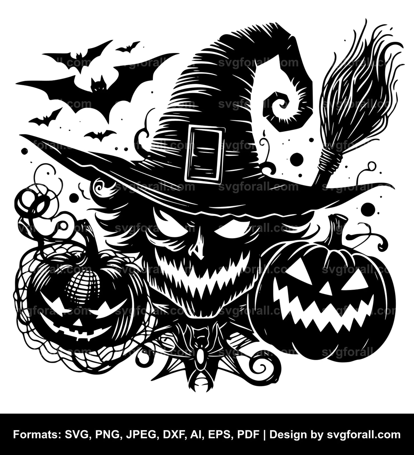 Halloween Black SVG For Cricut