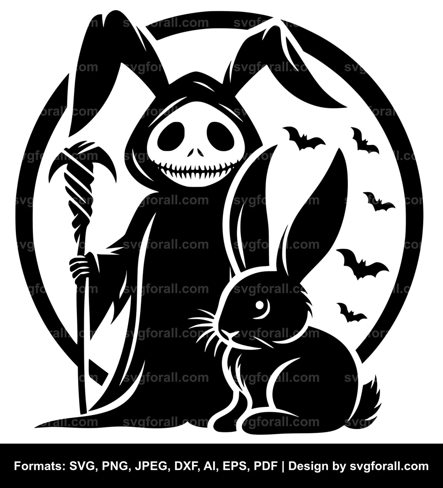 Halloween Bunny Clipart SVG