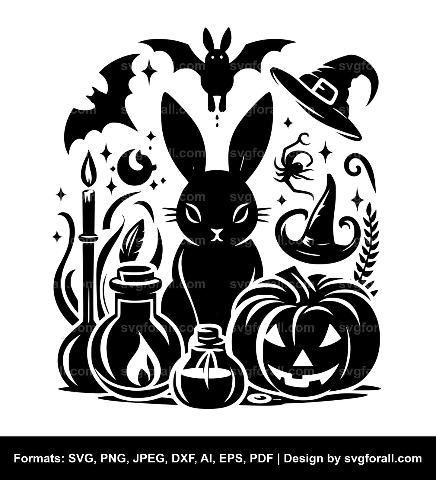 Halloween Bunny SVG File