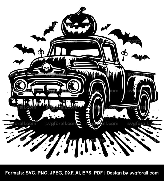 Halloween Car Cricut SVG