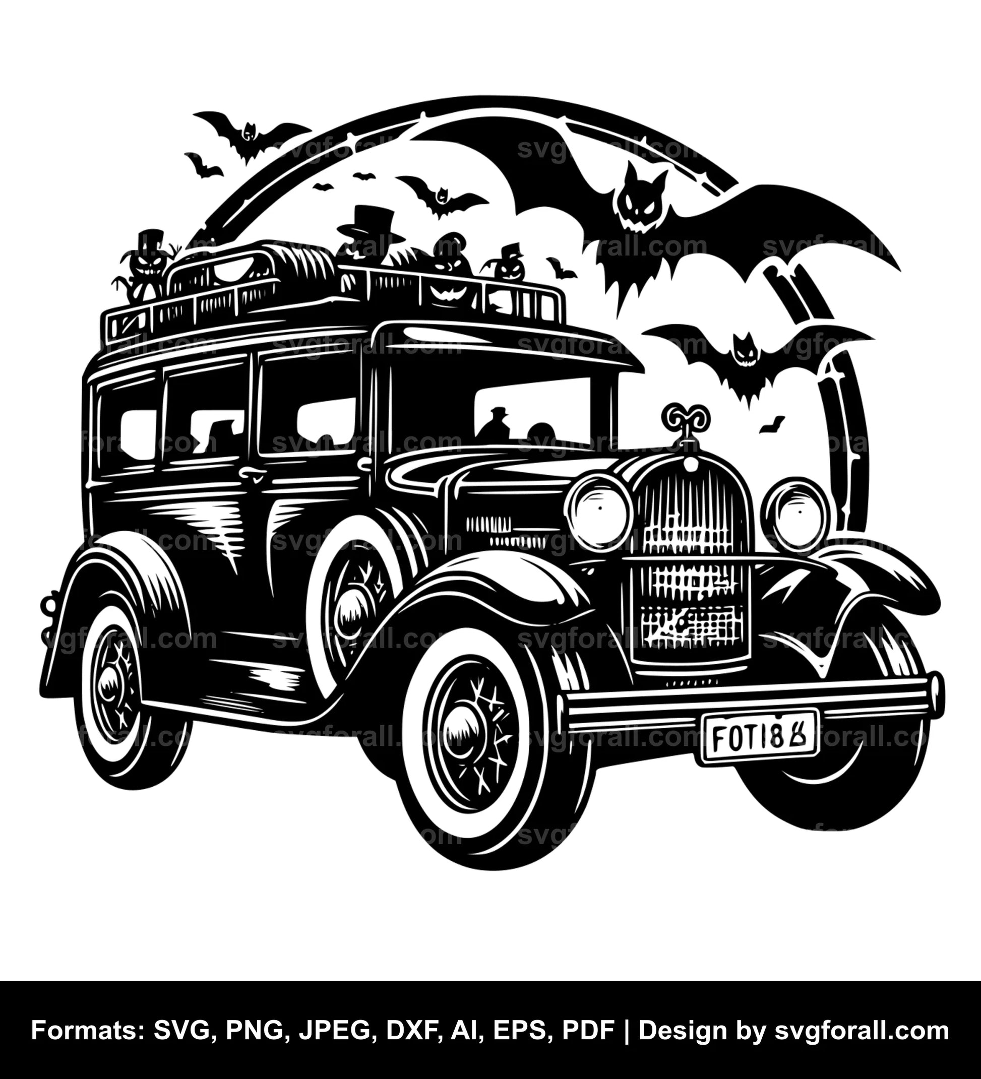 Halloween Car SVG File