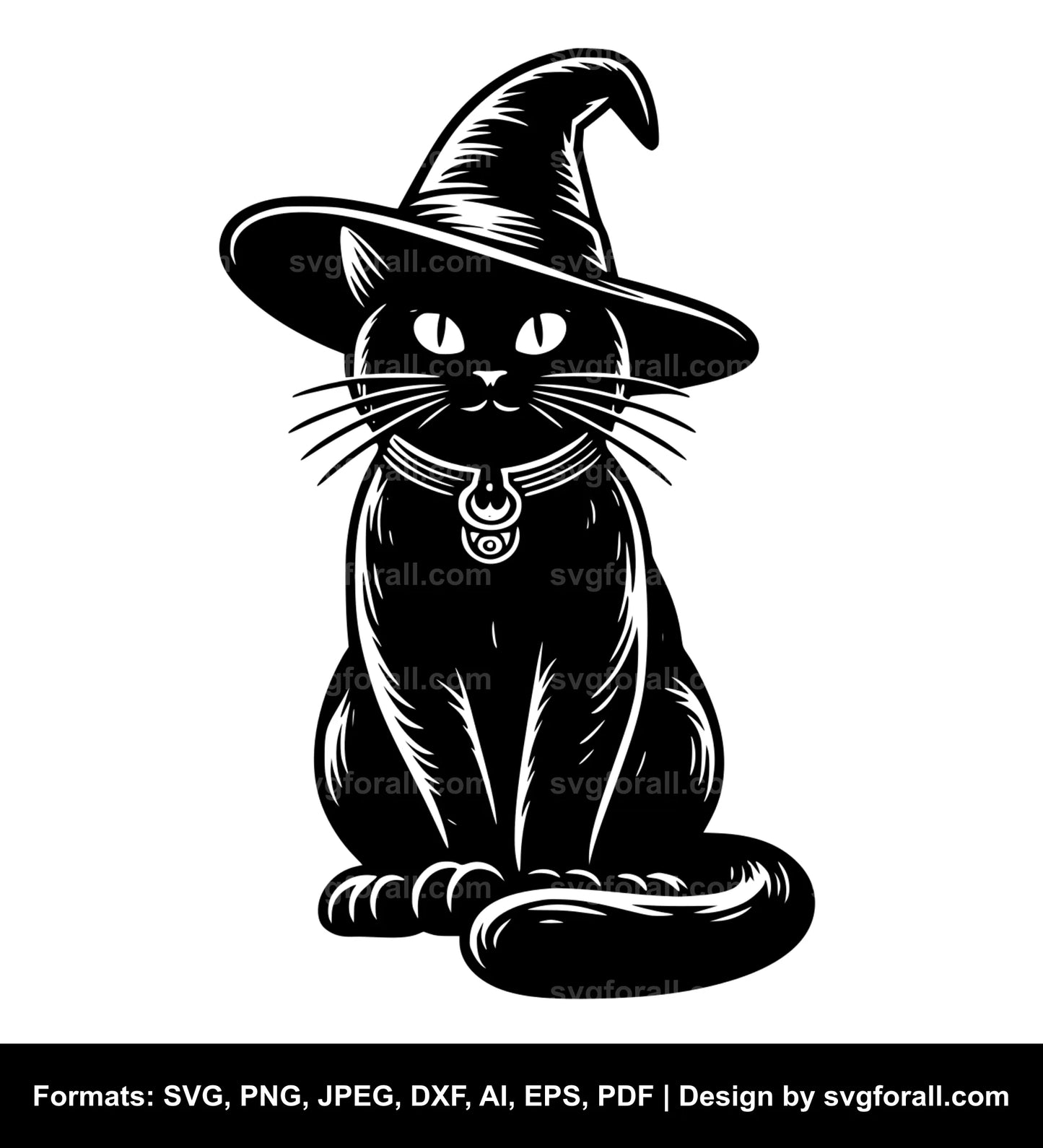 Halloween Cat SVG Clip Art