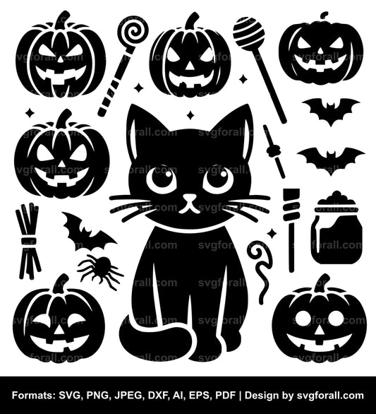 Halloween Cat SVG Download