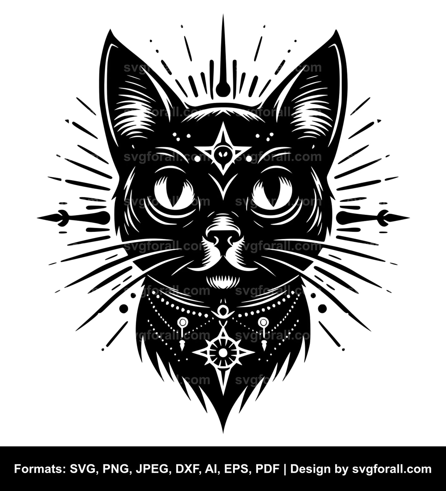 Halloween Cat SVG Files 7 Formats