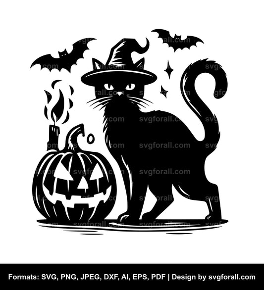 Halloween Cat SVG For Diy Creations