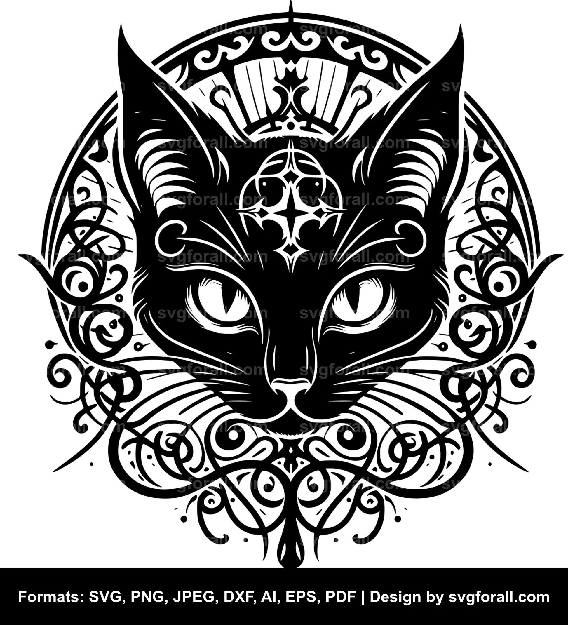 Halloween Cat SVG PNG Image